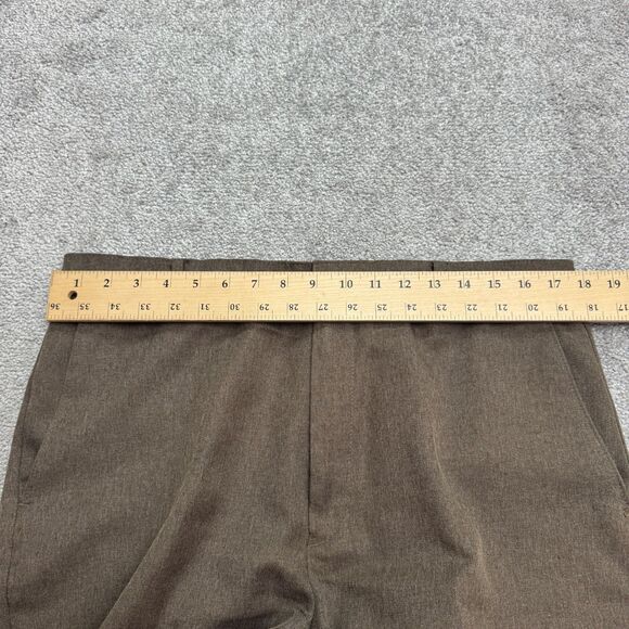 Levi's Action Slacks Vintage 80s Dress Pants Mens 36x29 Brown Flat Front Trouser - Picture 11 of 16